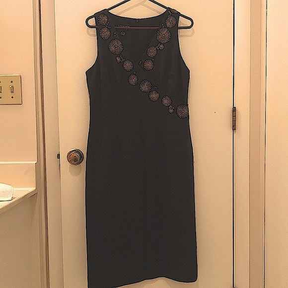 SPENSER JEREMY 100% Linen Black Dress,  sz 8 - Picture 1 of 10